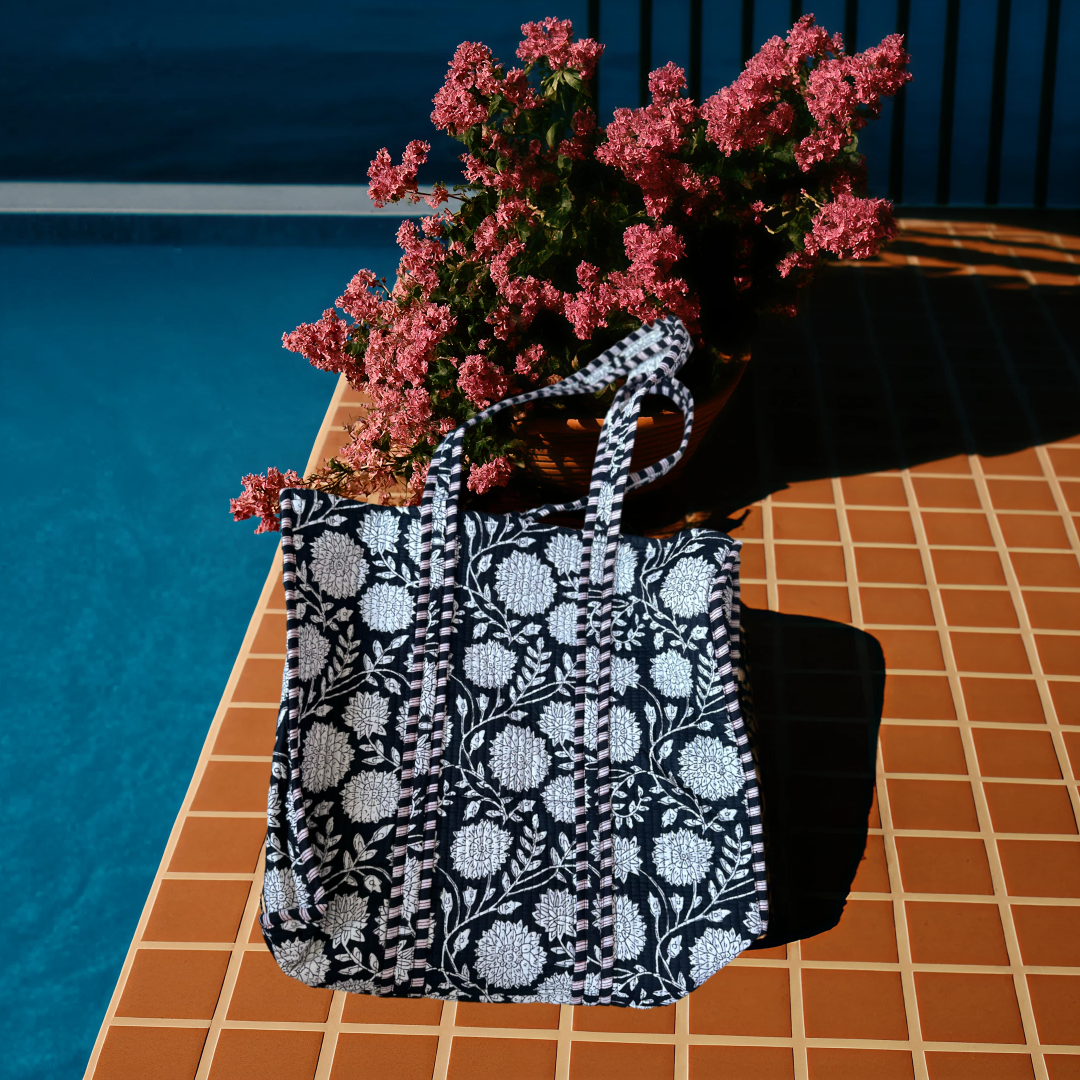 Soléa Cotton Gardenia Tote