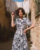 Vestido estampado Rey — Multicolor abstracto