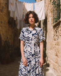 Vestido estampado Rey — Multicolor abstracto