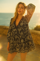 Puff Sleeve Floral Dress