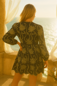 Puff Sleeve Floral Dress