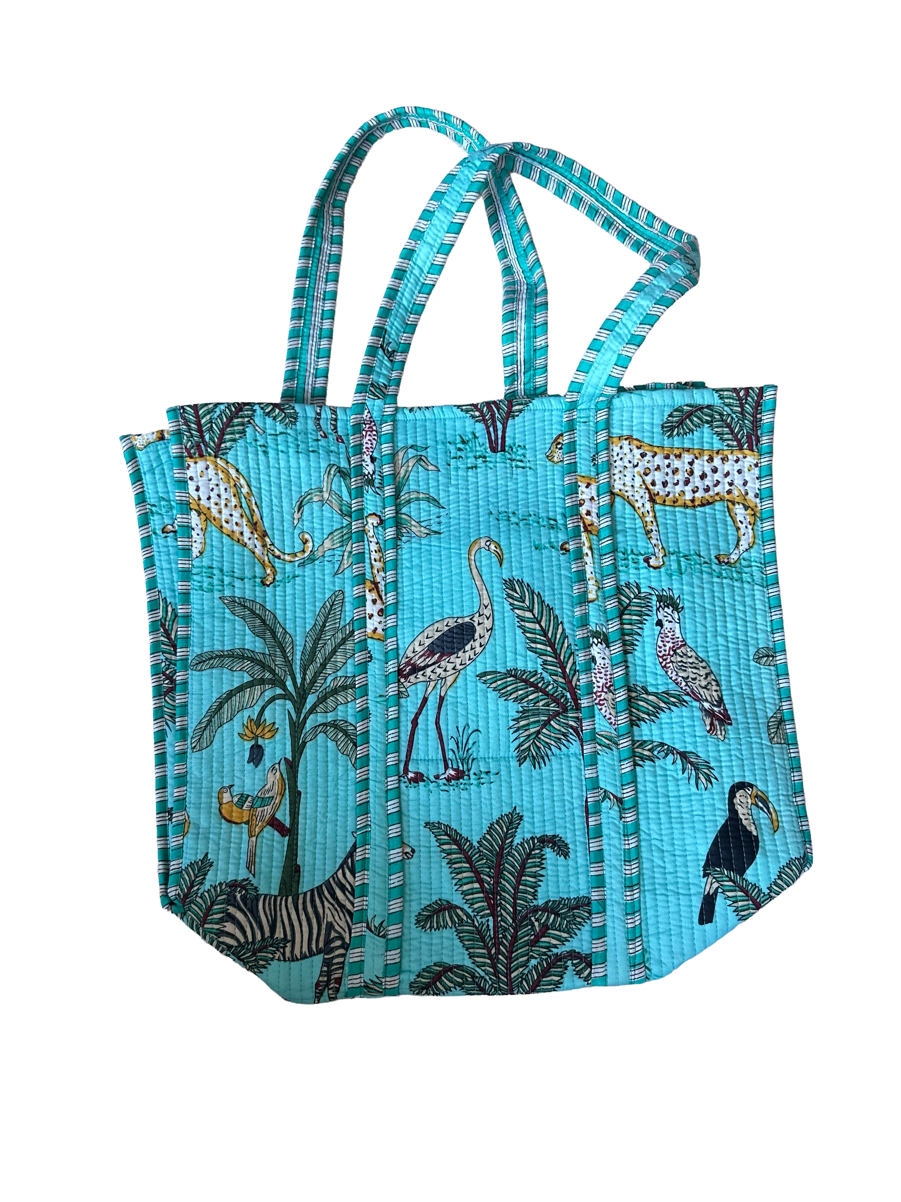 Bolso Tote Hecho A Mano De Algodón Tucán