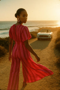 Fuschia Maxi Jumpsuit