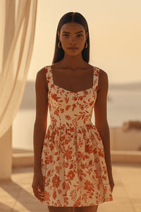 Red Vineyard Mini Dress